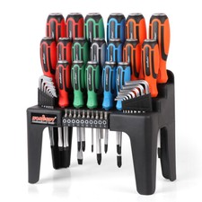 HORUSDY 44PCS Mangetic Screwdriver Set Go-Thru Steel Blades High Torque Racking