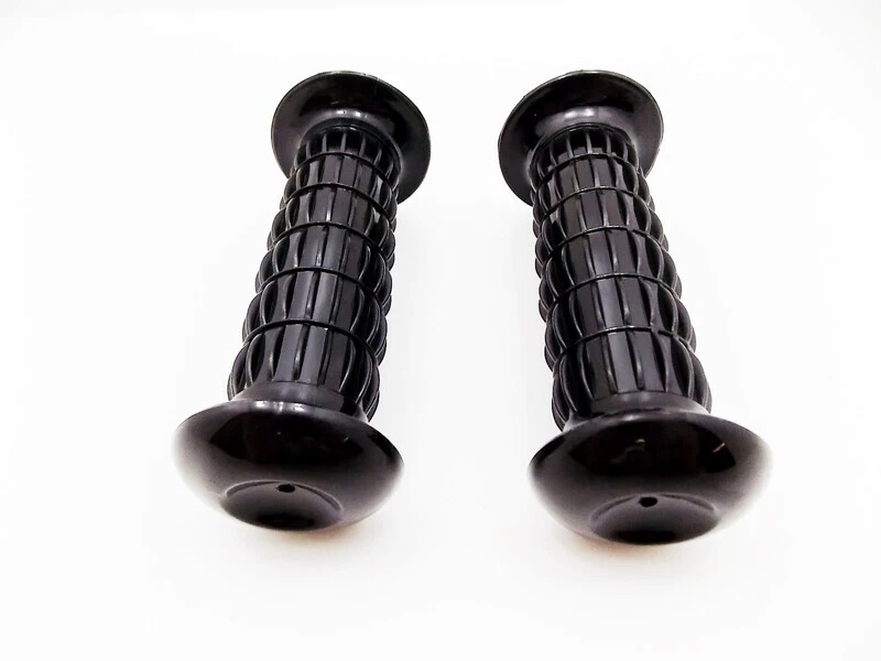 KAWASAKI F8 71-72 JBS BLACK HAND GRIP SET LEFT RIGHT PAIR HANDLEBAR GRIPS — 第 2/4 张图片