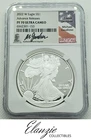 2022-W Proof American Silver Eagle Advance Releases NGC PF70 Gaudioso Signed