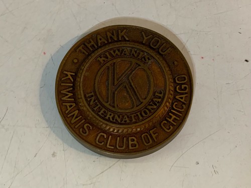 Vintage Kiwanis Club Chicago Kiwanis International Advertising Paperweight