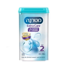 4x Materna Baby Formula, Extra Care, Dairy, Mehadrin, Stage 2, 6-12 Months, 700g
