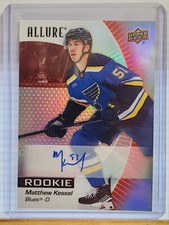 Matthew Kessel 2023-24 Upper Deck Allure Hockey RED RAINBOW Auto RC card #124
