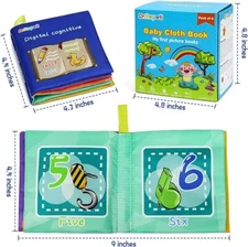 Dr.Rapeti Soft Cloth Books Baby Books Bath Books 6-Pack for Baby Infant Toddl...