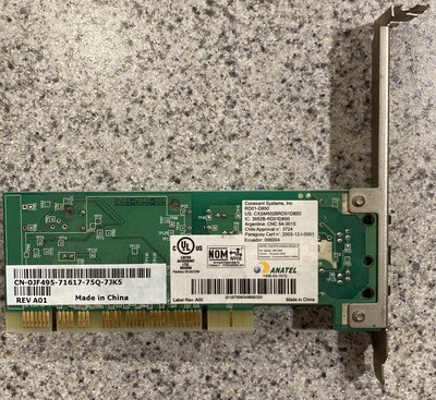 Dell Desktop 56k Low Profile Internal Modem Card RD01-D850