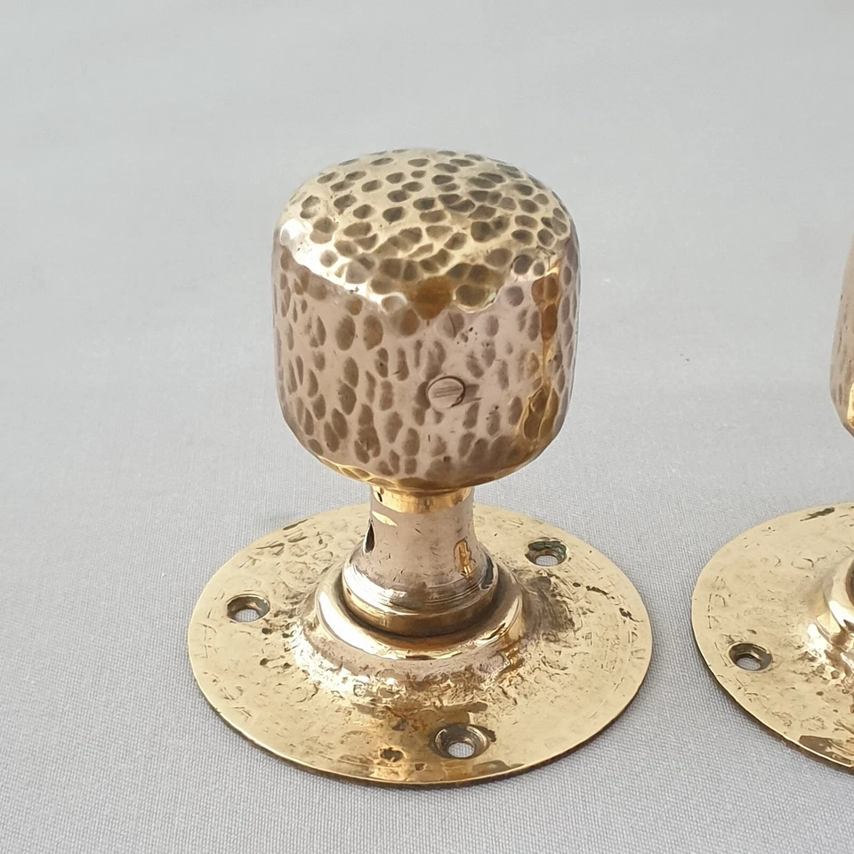 Early 1900s Arts & Crafts Door Knobs - Image 3 of 4