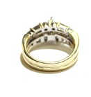 GIA certified 14k multi gold 1.50ct marquise diamond engagement wedding ring — photo 5