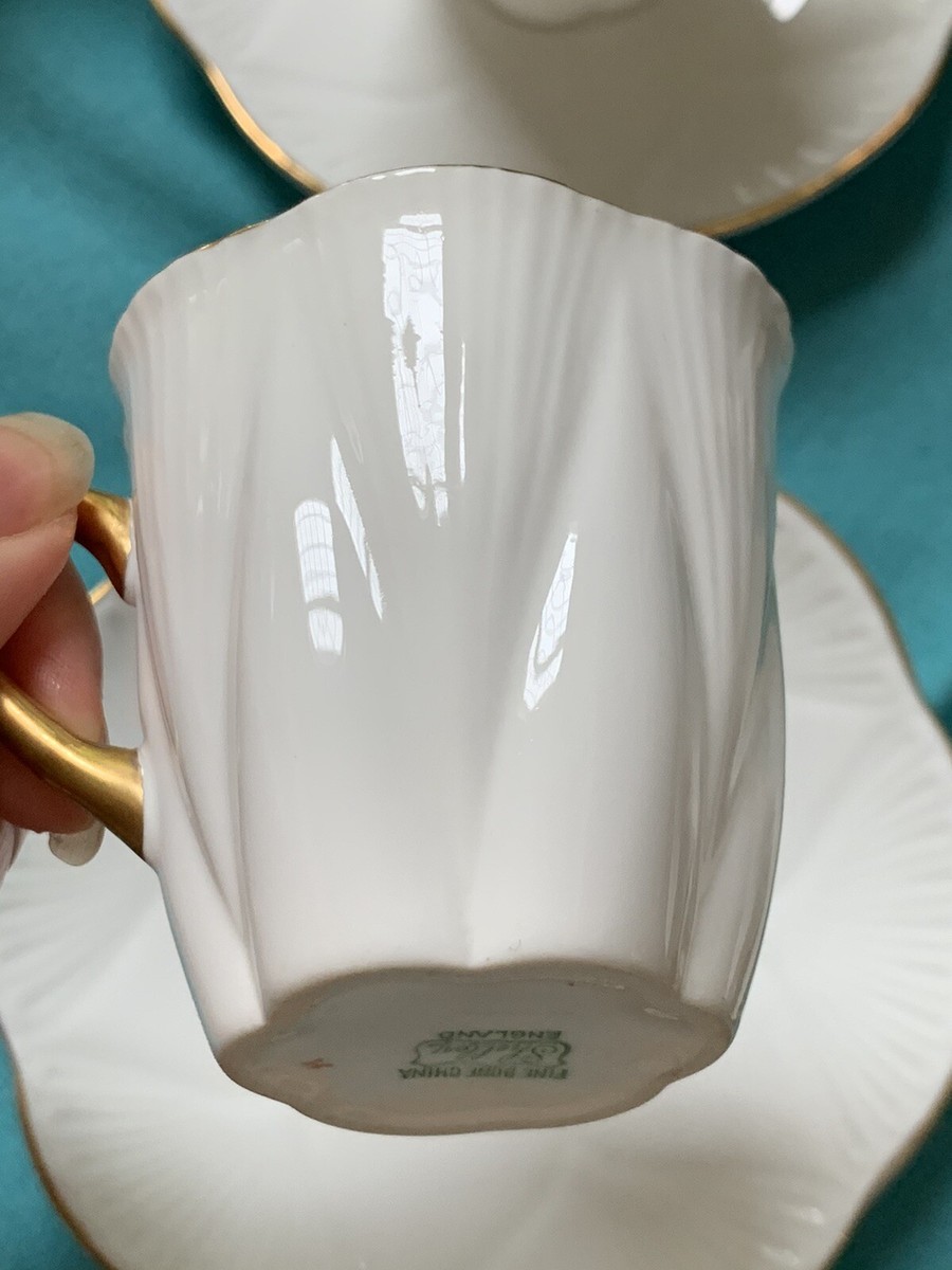 工芸品 ENGLISH FINE BONE CHINA Fine English Bone China inner printed Cup and Saucer Blue