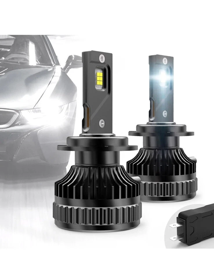 Vland 6000K D2S D2R LED Headlight Bulbs High Low Beam Super Bright