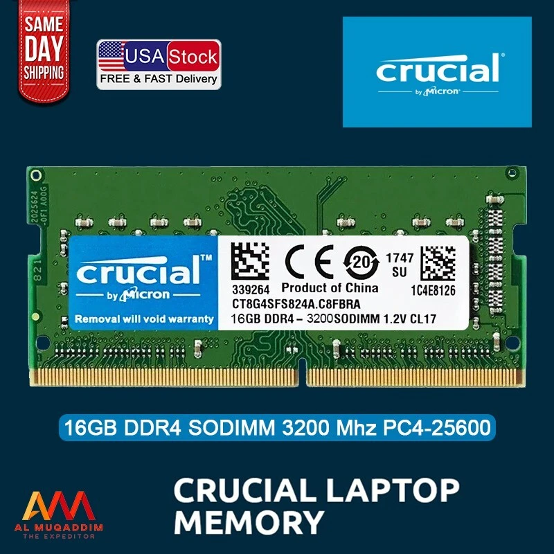 DDR4 Laptop RAM 3200MHz 16GB 260pin 25600 CL22 PC4 Notebook Sodimm Memory - Image 2 of 4