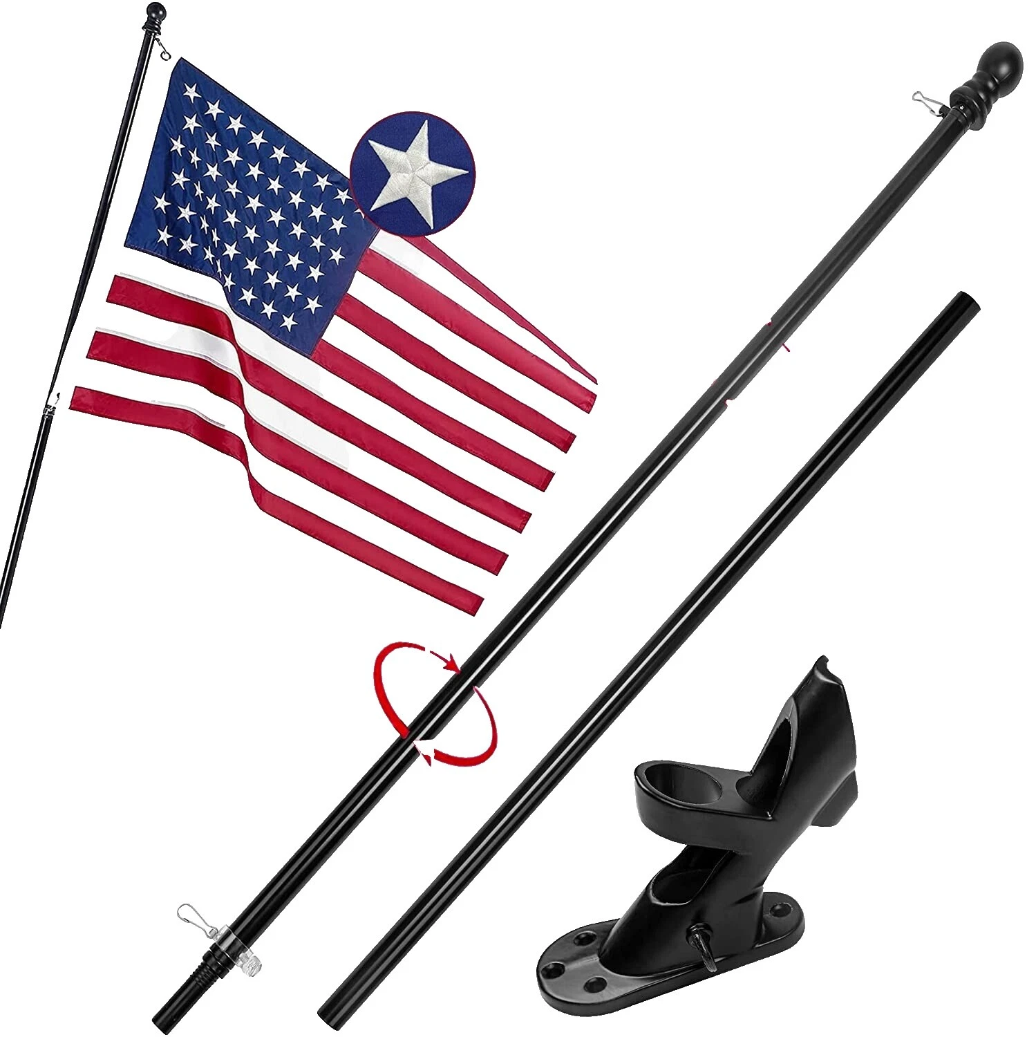 Американские флаги и запчасти из нержавеющей стали