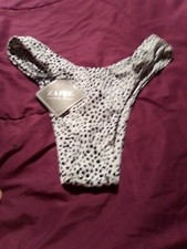 Zaful Brand NWT black And White Bathing Suit Bottom. Size Small