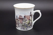 Rothenburg o.d.  Tauber Porcelain Coffee Mug Cup Crown D Original Bohemia Czech