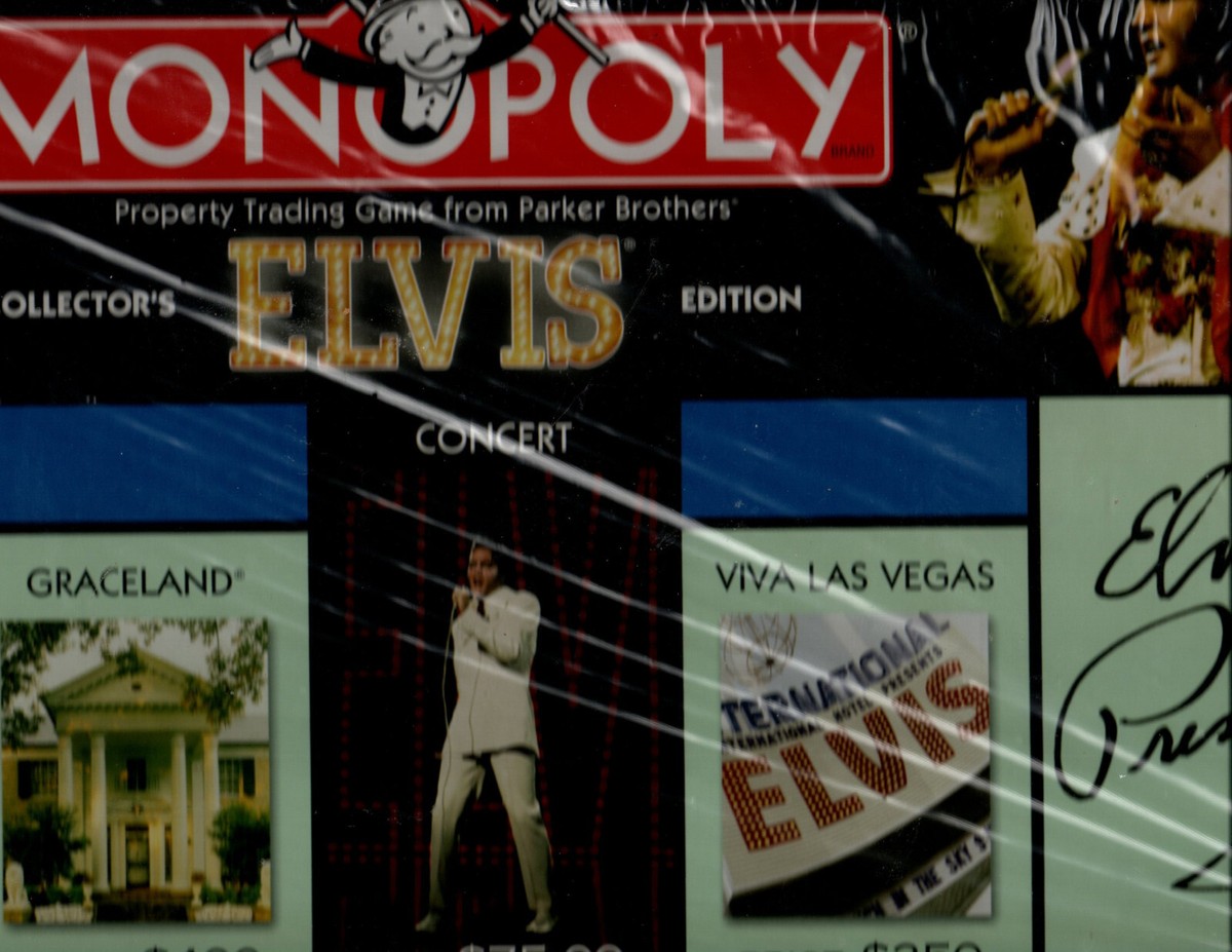 Sealed Elvis 25th Anniversary Collector's Edition Monopoly Board