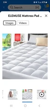 Down Alternative California King Plush Pillowtop Deep Pocket Mattress Pad Topper