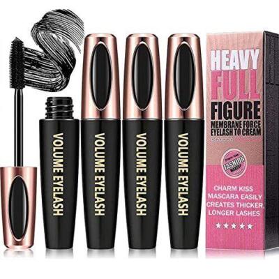 3 Pack 4d Silk Fiber Lash Mascara Waterproof Smudge-proof Thickening Mascara ...