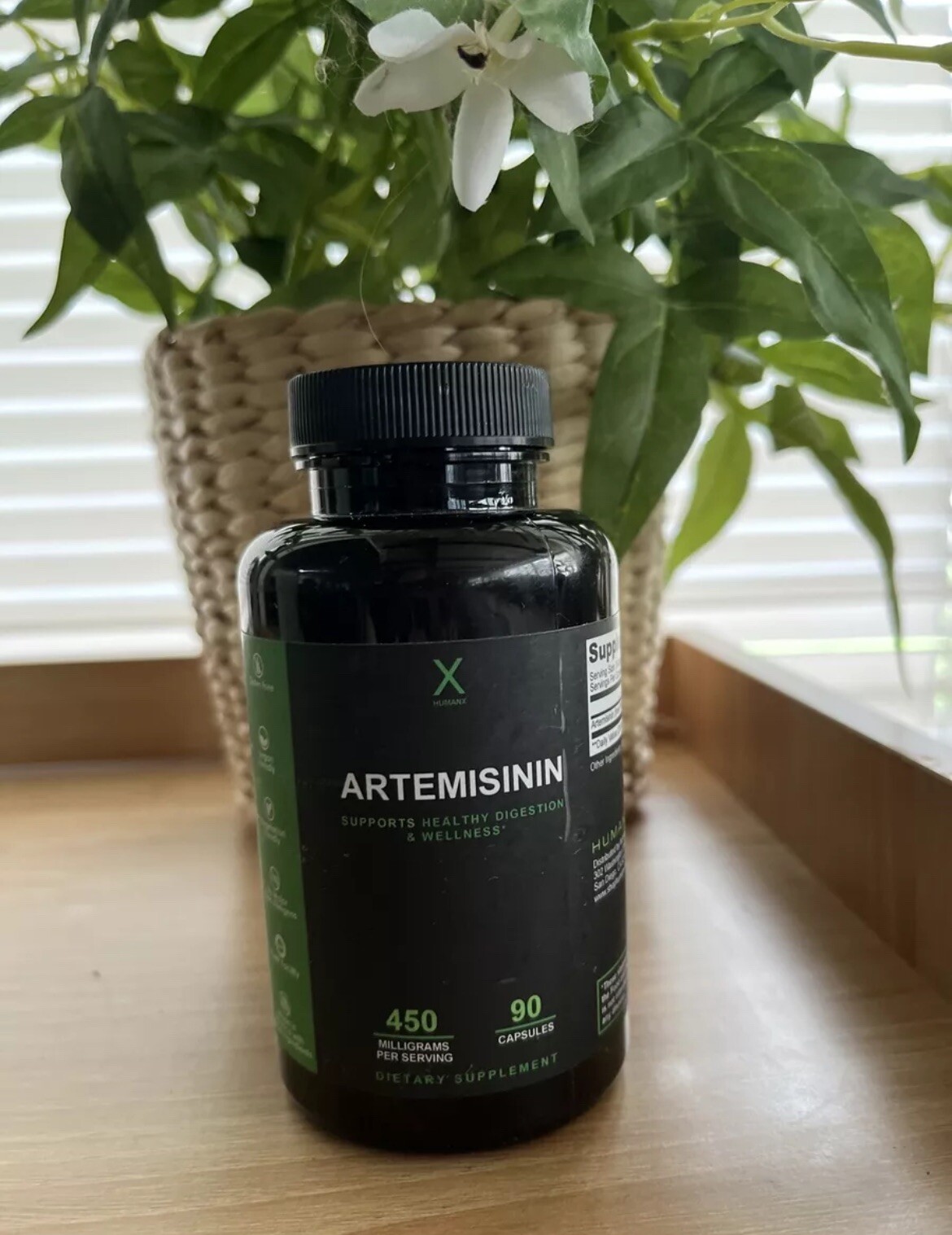 Artemisinin, 450 mg, 90 Capsules (150 mg per Capsule) Exp 2/25