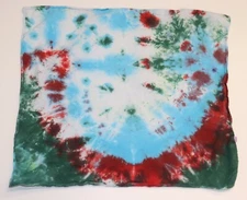Tie Dye Bandana 21" x 21" Blue Surf Swirl 100% cotton