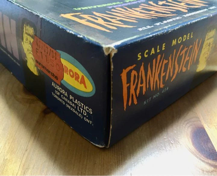 Aurora Frankenstein kit figure set NO.423 (1961) boxed unused USA
