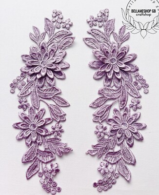 Lace Applique Pair Of Black Lace Embroidery Appliques For Wedding Dresses & Dance Costumes Rhinestones Sewing Appliques Lace Applique Pair Of Black Lace Embroidery Appliques For Wedding Dresses & Dance Costumes Rhinestones Sewing Appliques