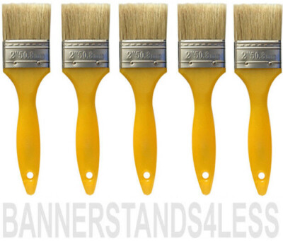 5 Pack Lot  2'' CHIP BRUSH Brushes All Purpose Adhesives Paint Touchups yb