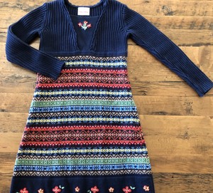 girls fair isle sweater dress