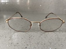 Anne Klein Eyeglasses Italy Frames ONLY 6008-K1067 Gold Metal 50-19-135 Full Rim