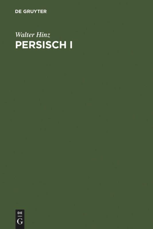 Thumbnail - Walther Hinz | Persisch I | Buch | Deutsch | Leitfaden Der