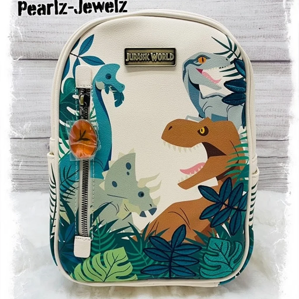 Bioworld Jurassic Park Dinosaur Tropical Mini Backpack BoxLunch Exclusive  NWT | eBay