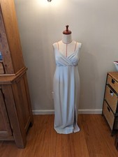 Ursula of Switzerland Size 12 Seafoam Green Formal Gown Dress Sleeveless Long