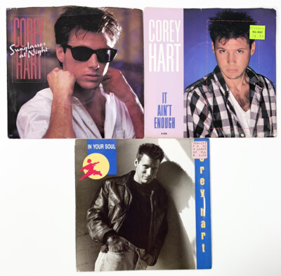 Corey Hart Sunglasses At Night 45 RPM Record 1983 EMI Records 7  Single Lot Of 3