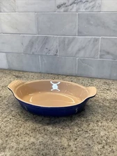 Le Creuset Blue Small Oval Baking Gratin Casserole Dish | Freezer-Oven