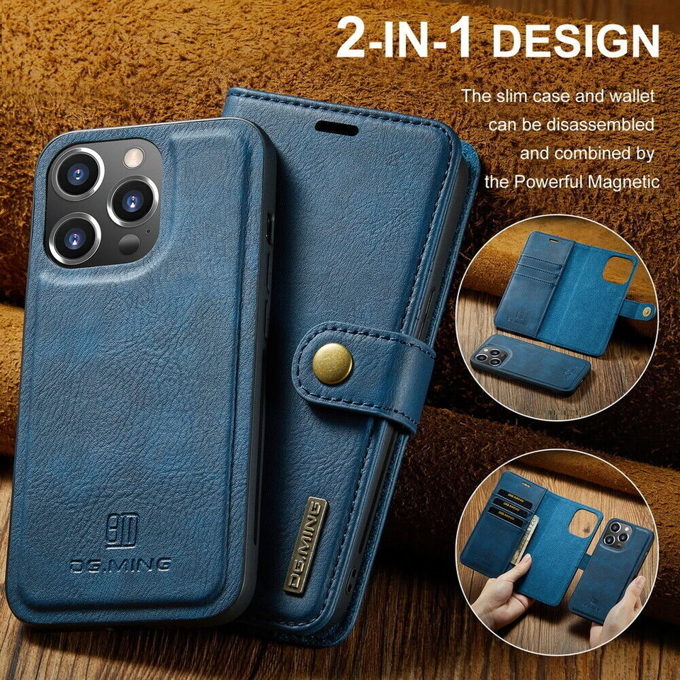 Two In One 2-in-1 Removable Magnetic Flip Wallet Cover For Google Sony Phones - Image 3 of 4