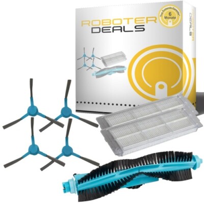 Zubehör Set (Ersatzteile) für Viomi V2 PRO (1x Hauptbürste, 2x Filter, 4x Seiten