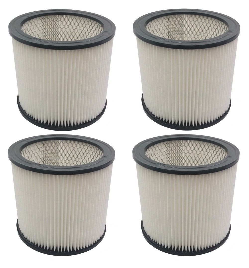 4 Filter Cartridges for 10 Gallon Shop Vac