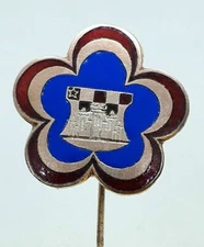 ZAGREB Croatia - old coat of arms, vintage pin badge KASUN 1960s, rarre pin !