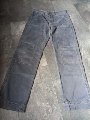 Murphy&Nye Sailmakers Hose Herren Gr. 34 Segler Hose Baumwolle Blaugrau