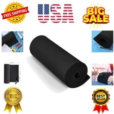 Black Eva Foam Sheets roll, eva Craft Foam 12mm Thick, 13.9" x 39", High Den...
