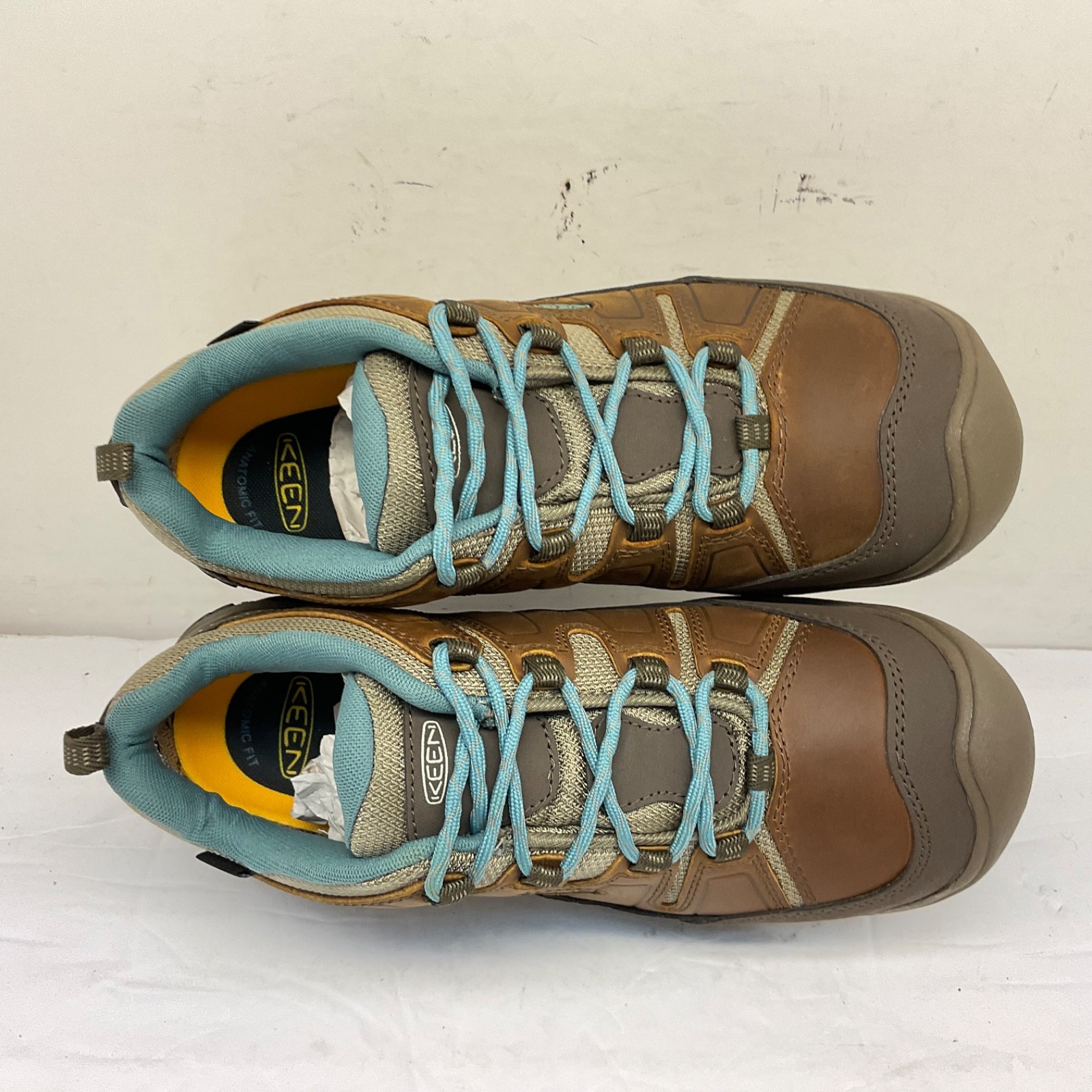 Scarpe da trekking KEEN donna taglio basso Circadia WP 1026771 marrone azzurro taglia 10M