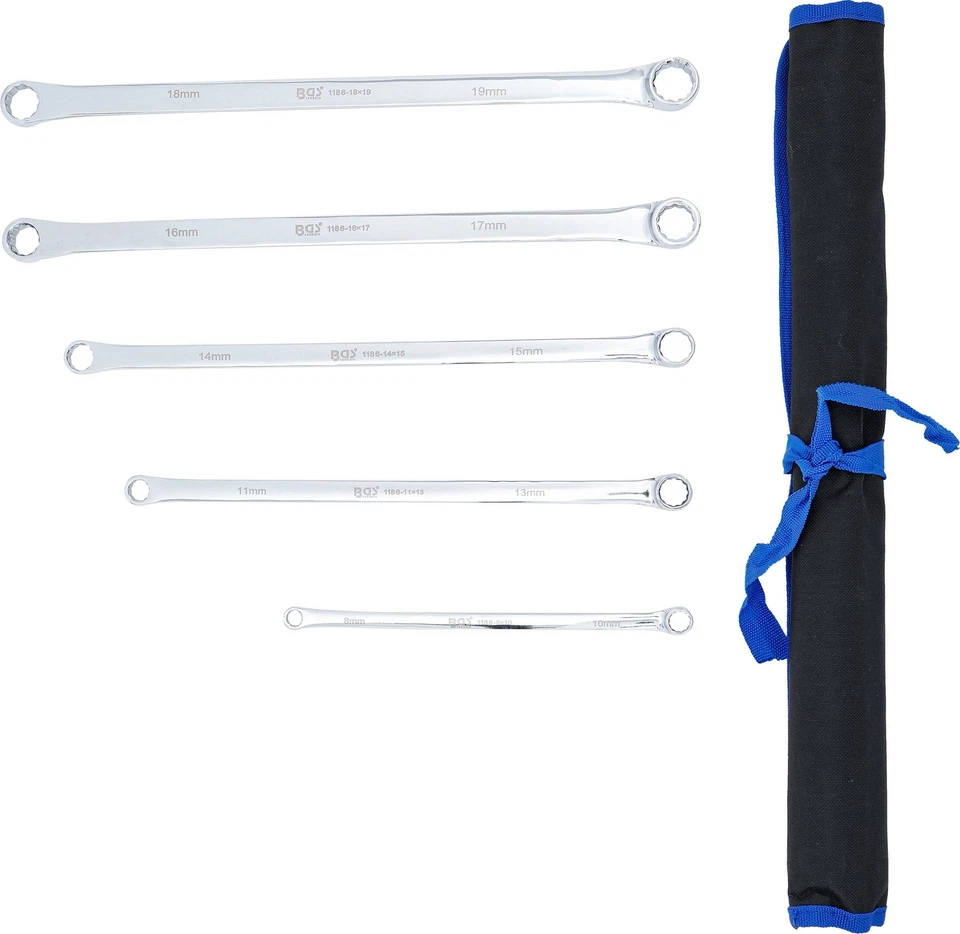BGS Doppel-Ringschlüssel-Satz | extra lang | SW 8 - 19 mm | 5-tlg. - Bild 3 von 4
