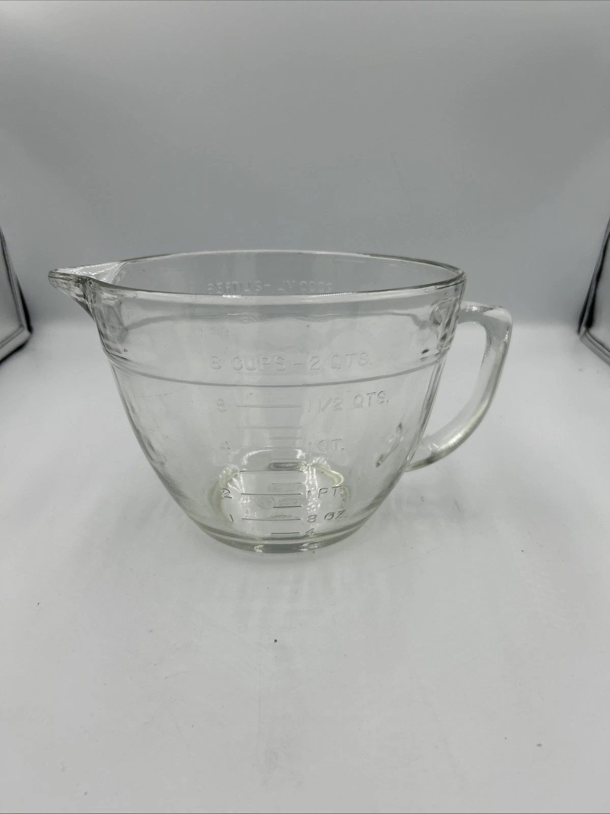 Vintage Anchor Hocking Glass Measuring Cup 4 Cup Batter Pitcher USA PourSpout
