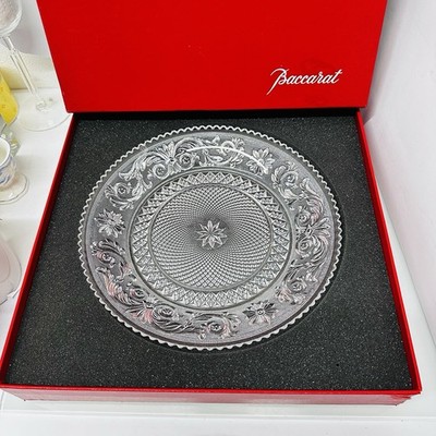 Baccarat France Kristall Glas Teller Schale Ø 24 cm, Arabesque 1 von 2