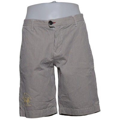La Martina, Shorts, Größe: 33, Bmb005, Grau, Baumwolle, Nadelstreifen #QHU