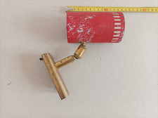 APPLIQUE VINTAGE MÉTAL  AJOURE ROUGE directionnel double rotule laiton