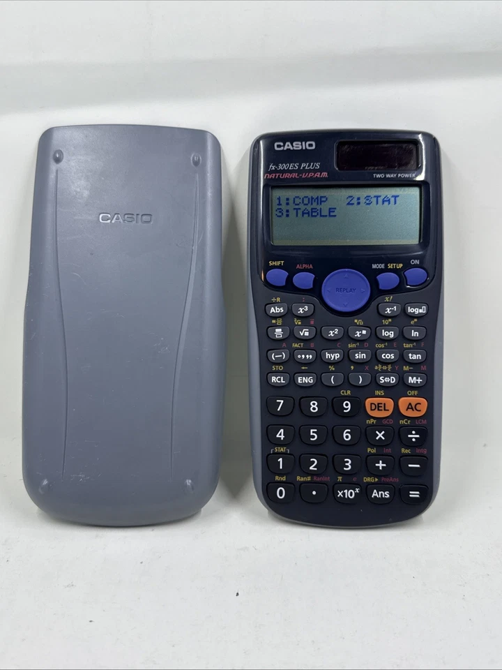 TWO! 2 Casio fx-300ES PLUS Natural VPAM, Solar Scientific Calculator W/ Cover !2 - Image 3 of 4