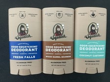 3x Dr. Squatch ASSORTED Pack Men's Natural Deodorant 2.65 oz. Aluminum Free -NEW