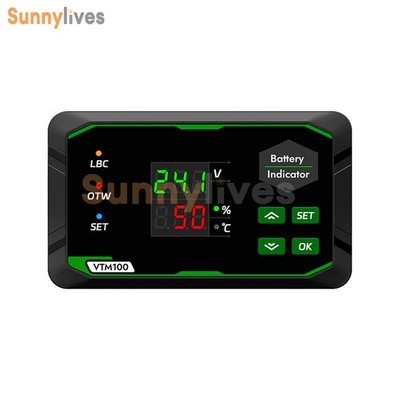 DC 7-100V Car Voltage Power Indicator Lead-Acid/Ternary/LiFePO4 Battery Monitor