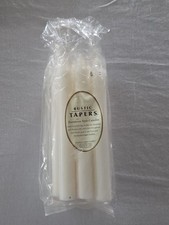 6 Northern Lights Candles 7" Premium Tapers - Pure White Open box