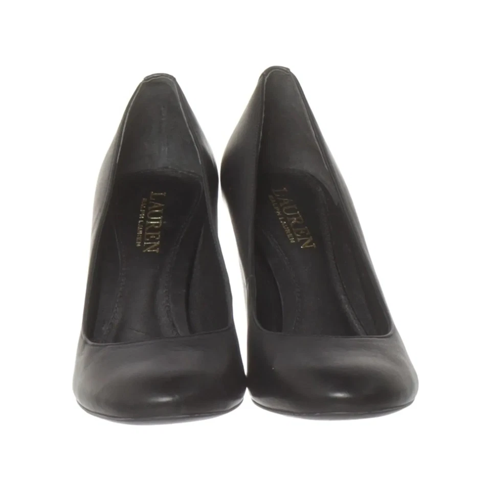 Lauren Ralph Lauren, escarpins, taille : 35 1/2, noir, cuir, femmes #ajq - Photo 2/4