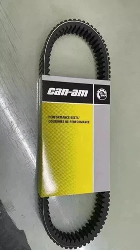 Black Can-Am Performance Drive Belt box with white logo, yellow circle graphic, and text “422280652” on front.