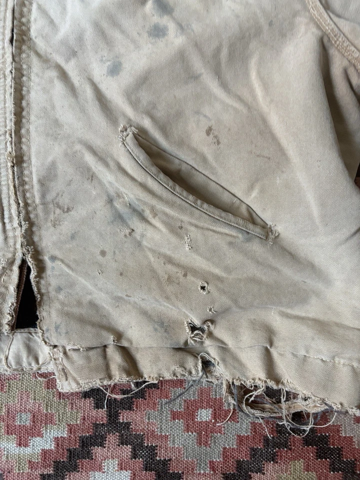 Jaqueta de trabalho vintage Carhartt Detroit década de 1970 tamanho 48 - Imagem 2 de 4